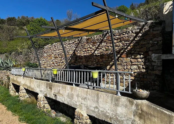 La Cigale Ardechoise, Cozy - View - Quiet Chalencon
